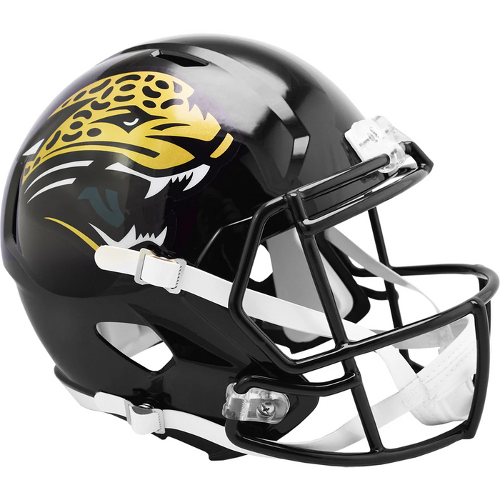 Jacksonville Jaguars Replica Throwback Speed Helmet (1965-2012) - Game Day Treasures