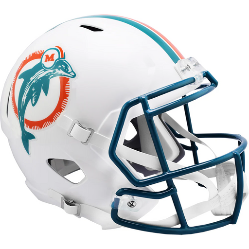 Miami Dolphins Replica Throwback Speed Helmet (1980-1996) - Game Day Treasures