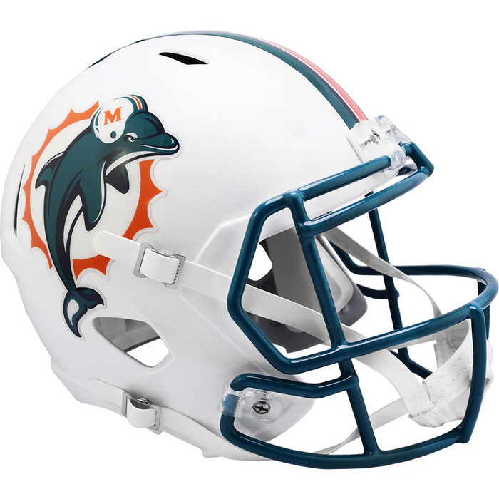 Miami Dolphins Replica Throwback Speed Helmet (1996-2012) - Game Day Treasures