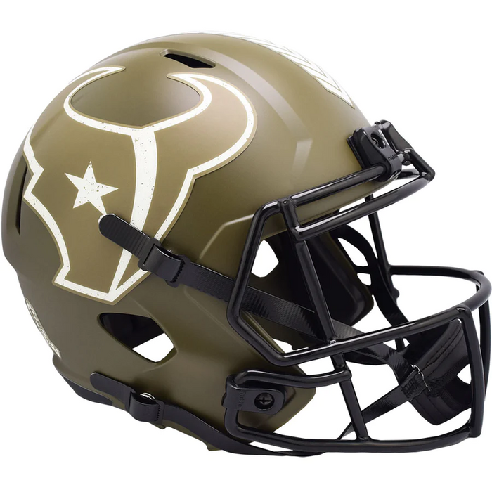 Houston Texans Replica Riddell Speed Full Size Helmet - SALUTE TO SERVICE