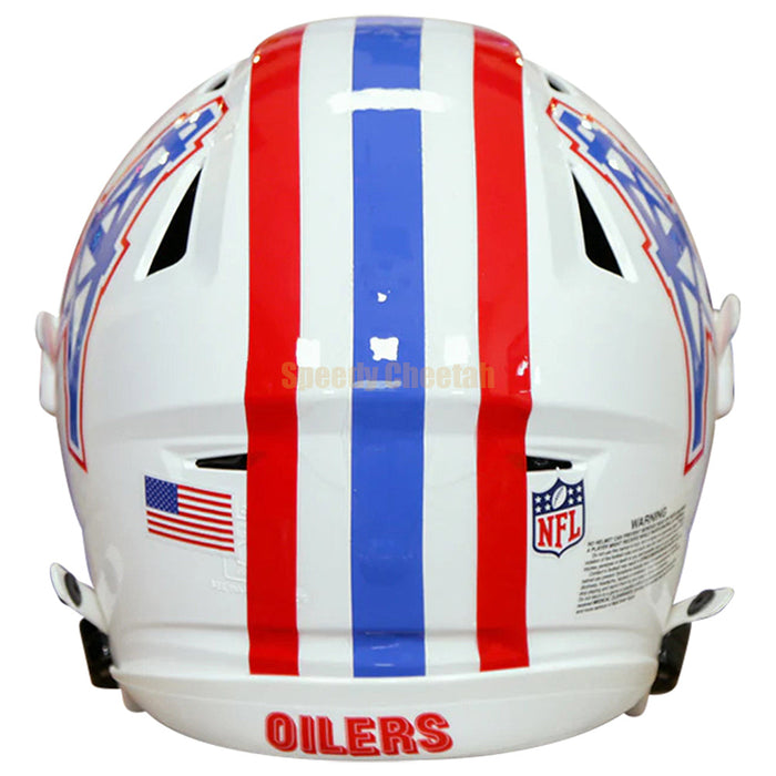 Houston Oilers Authentic Full Size SpeedFlex Throwback Helmet - 1981 to 1998