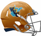 West Virginia Mountaineers Authentic Speed Helmet - Gold Throwback - Game Day Treasures
