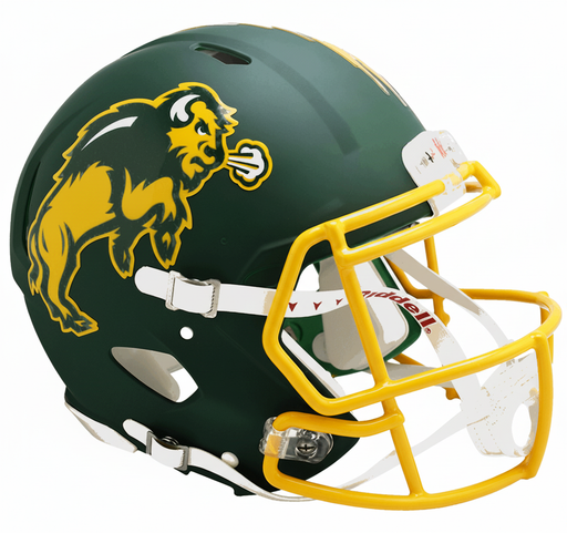North Dakota State Bison Authentic Speed Helmet - Flat Green - Game Day Treasures