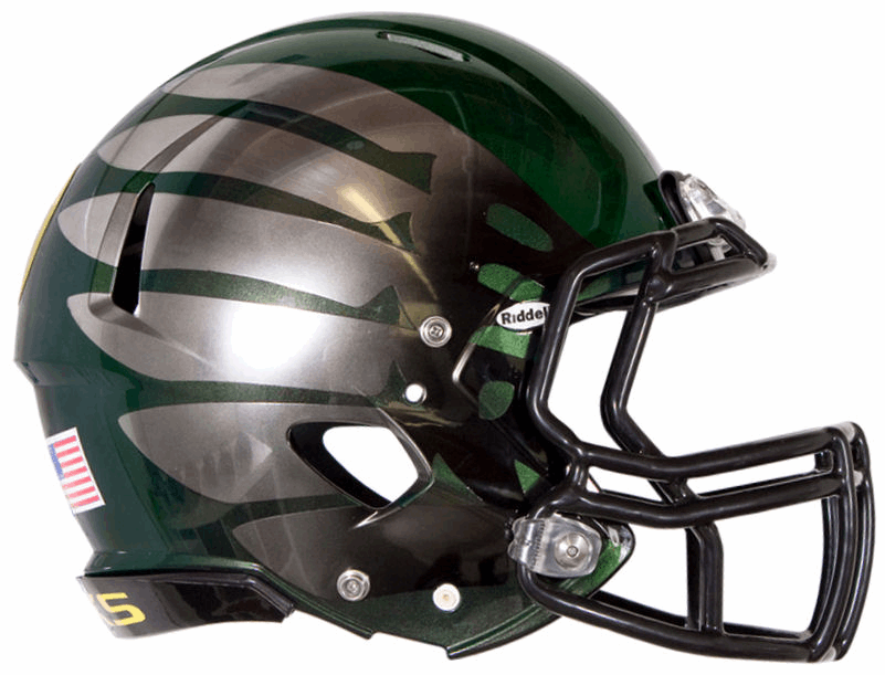 Oregon Ducks Authentic Speed Helmet - Titanium Thunder (Last One!) - Game Day Treasures