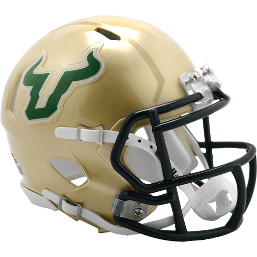 South Florida Bulls Riddell Mini Speed Helmet - Gold - Game Day Treasures