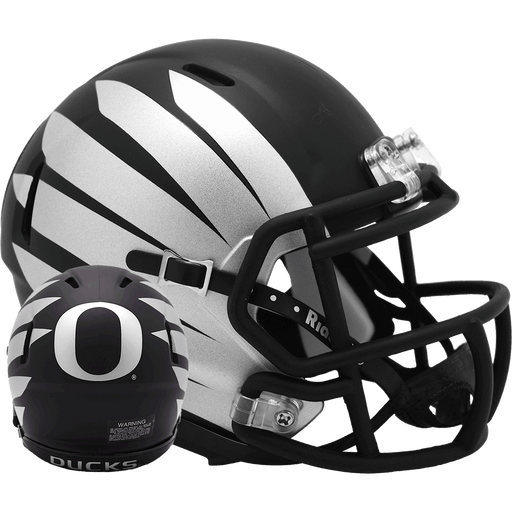 Oregon Ducks Mini Speed Helmet - Black w/Wing - Game Day Treasures