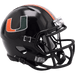 Miami Hurricanes Riddell Mini Speed Helmet - Black - Game Day Treasures