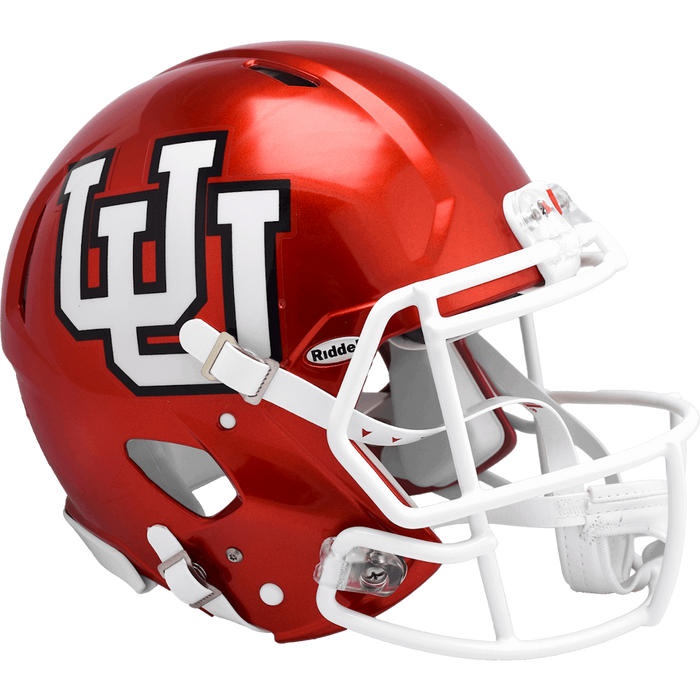 Utah Utes Authentic Riddell Speed Helmet - Red UU - Game Day Treasures