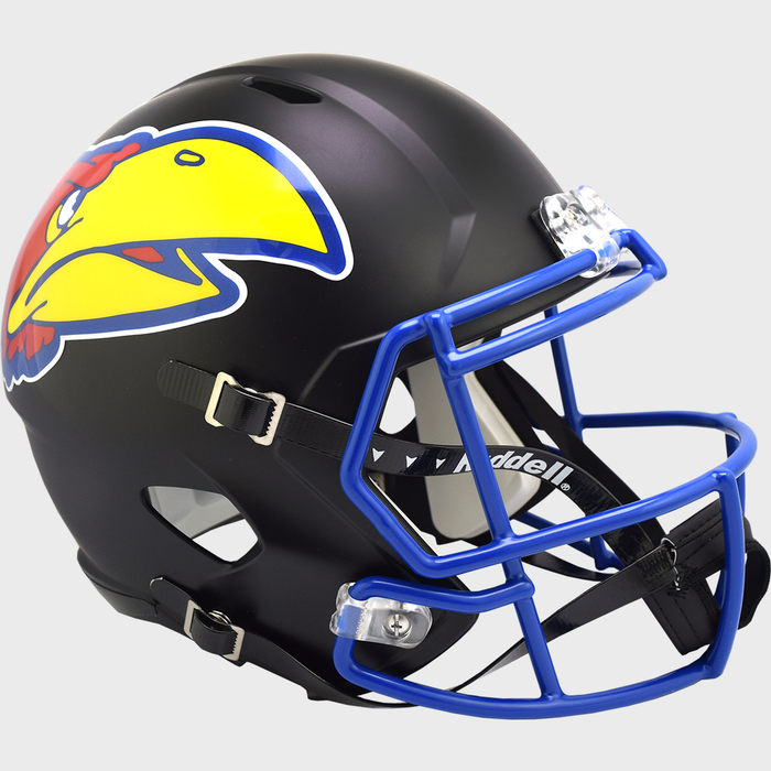 Kansas Jayhawks Replica Full Size Speed Helmet - Black