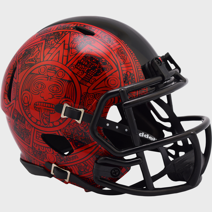 San Diego State Aztecs Riddell Mini Speed Helmet - Aztec Calendar