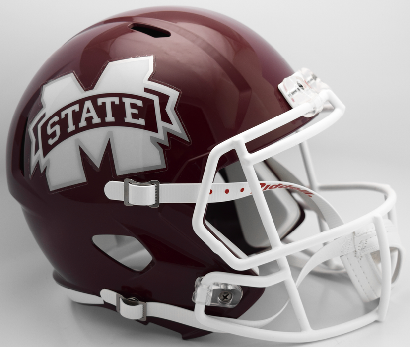 Mississippi State Bulldogs Replica Full Size Speed Helmet - 2016 M State