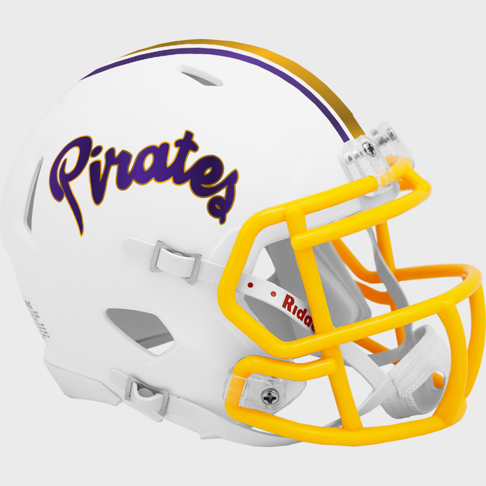 East Carolina Pirates Riddell Mini Speed Helmet - Matte White