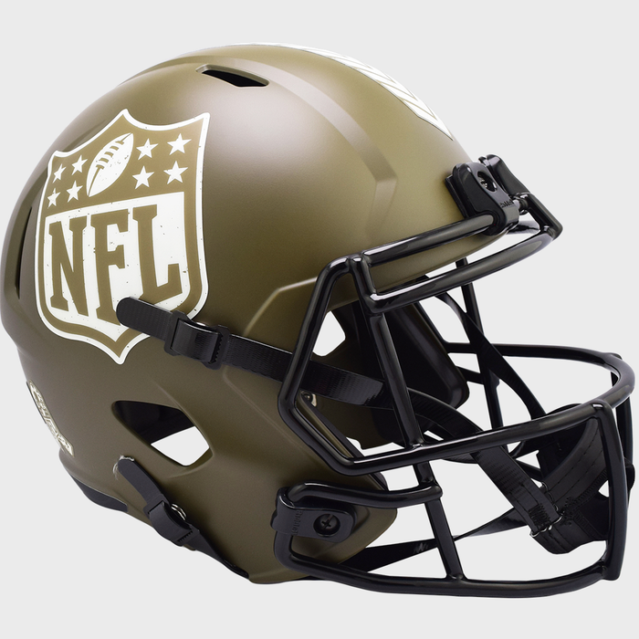 NFL Shield Replica Riddell Speed Full Size Helmet - SALUTE TO SERVICE