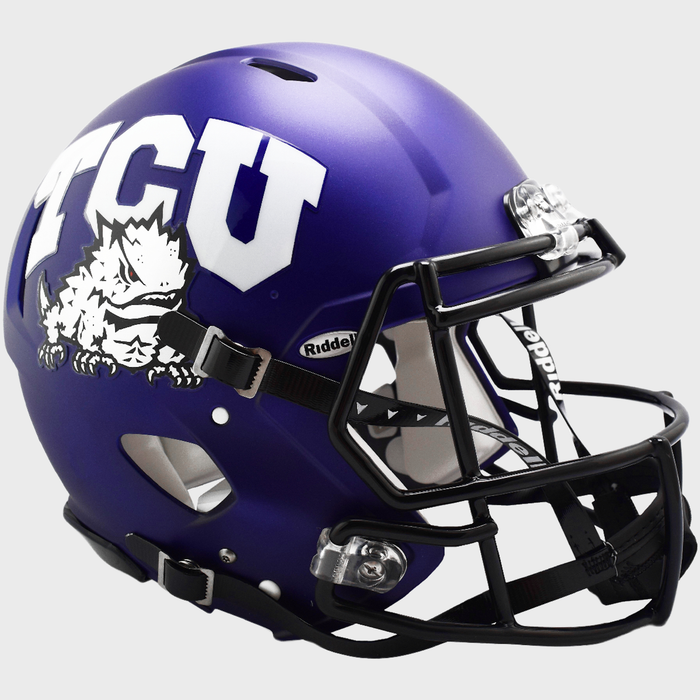 TCU Horned Frogs Authentic Full Size Speed Helmet - Satin Purple