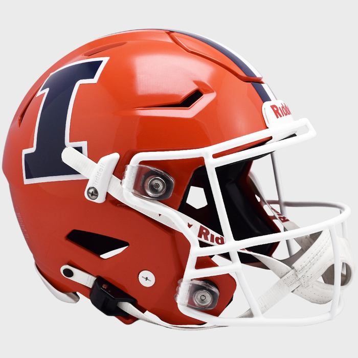 Illinois Fighting Illini Authentic Full Size SpeedFlex Helmet - Orange