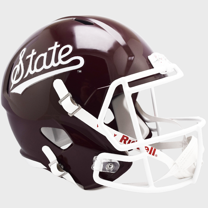 Mississippi State Bulldogs Replica Full Size Speed Helmet - Script