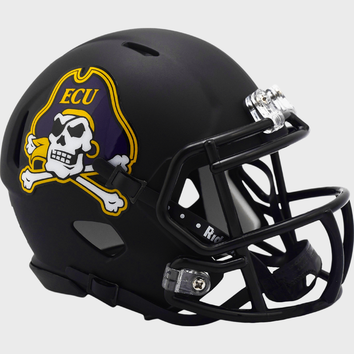 East Carolina Pirates Riddell Mini Speed Helmet - Matte Black