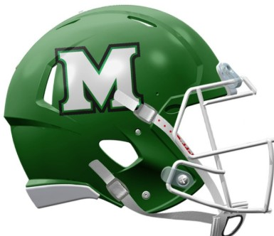 Marshall Thundering Herd Mini Speed Helmet - Flat Green - Game Day Treasures