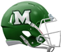 Marshall Thundering Herd Mini Speed Helmet - Flat Green - Game Day Treasures