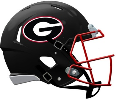 Georgia Bulldogs Replica Riddell Speed Helmet - Black - Game Day Treasures