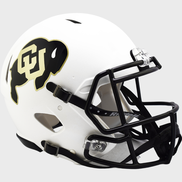 Colorado Buffaloes Authentic Full Size Speed Helmet - Matte White
