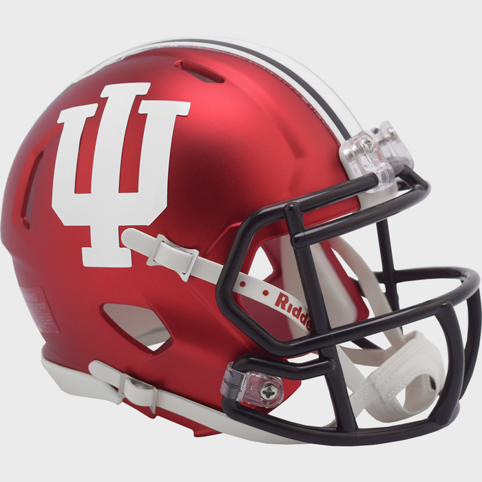 Indiana Hoosiers Riddell Mini Speed Helmet - Anodized Crimson