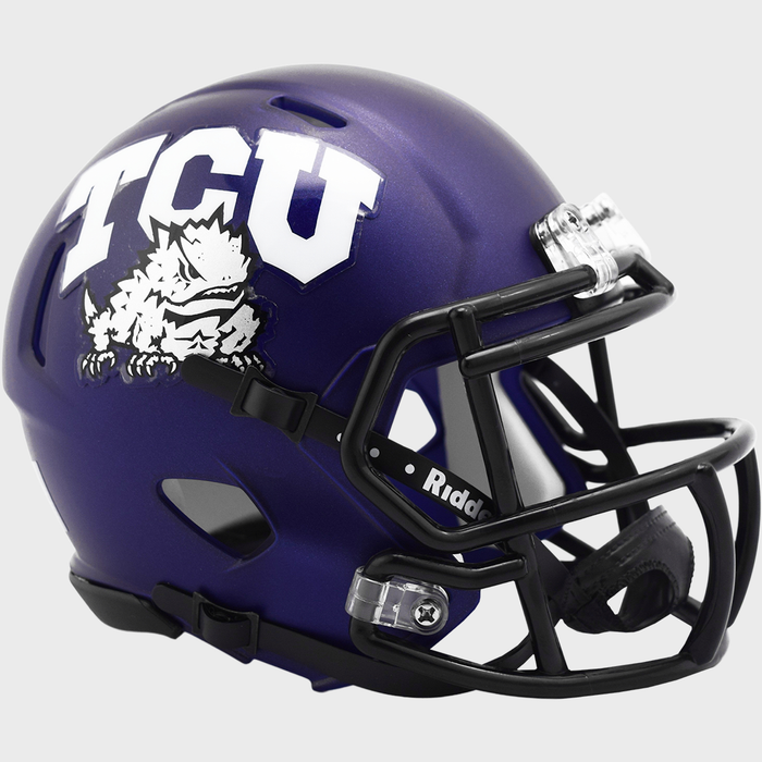 TCU Horned Frogs Riddell Mini Speed Helmet - Satin Purple