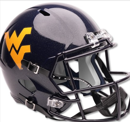 West Virginia Mountaineers Authentic SpeedFlex Helmet - Glossy Navy - Game Day Treasures