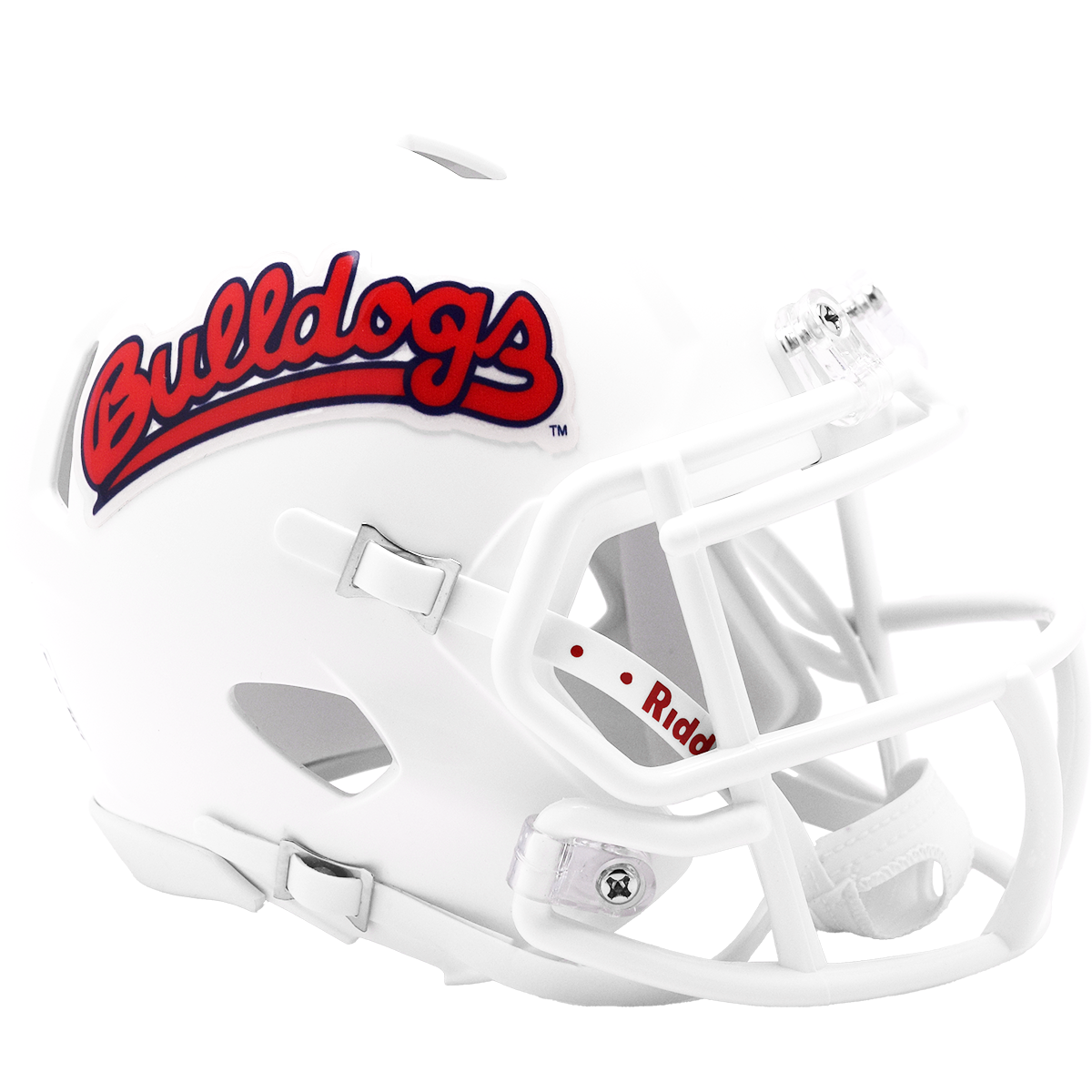 Fresno State Bulldogs Chrome Schutt good Authentic Mini Helmet