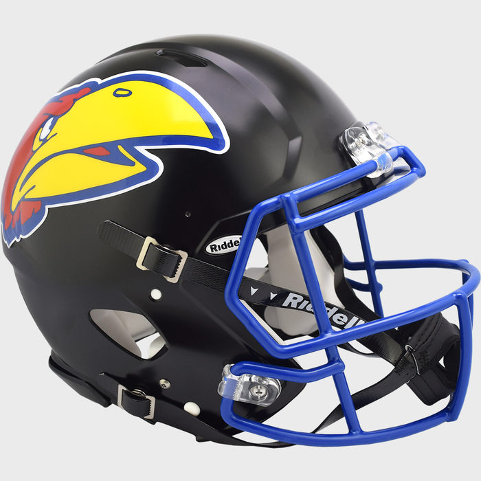 Kansas Jayhawks Authentic Full Size Speed Helmet - Black