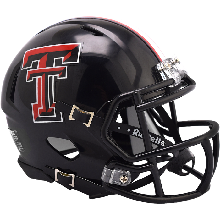 Texas Tech Red Raiders Riddell Mini Speed Helmet - 2024 Black