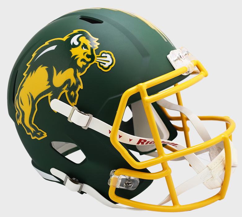 North Dakota State Bison Replica Full Size Speed Helmet -  Flat Green