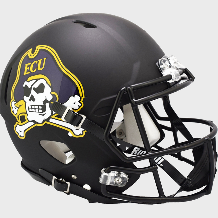 East Carolina Pirates Authentic Full Size Speed Helmet - Matte Black