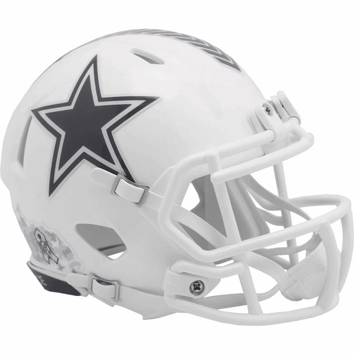Dallas Cowboys Mini Speed Helmet - Salute To Service 2024 - Game Day Treasures