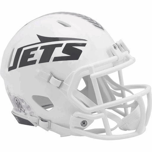 New York Jets Mini Speed Helmet - Salute To Service 2024 - Game Day Treasures