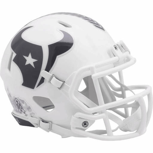 Houston Texans Mini Speed Helmet - Salute To Service 2024 - Game Day Treasures