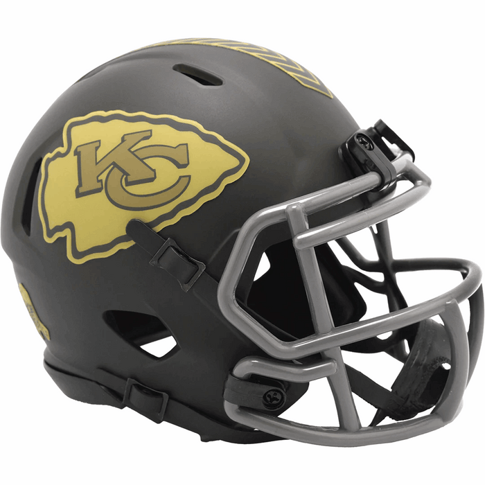Kansas City Chiefs Mini Speed Helmet - Salute To Service 2025 - Game Day Treasures
