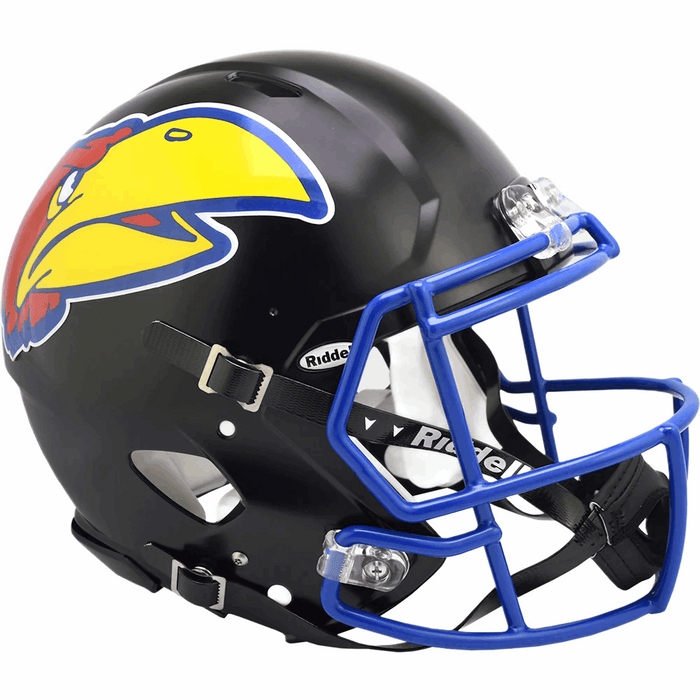 Kansas Jayhawks Authentic Speed Helmet - Black - Game Day Treasures