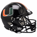 Miami Hurricanes Authentic Riddell Speed Helmet - Glossy Black - Game Day Treasures