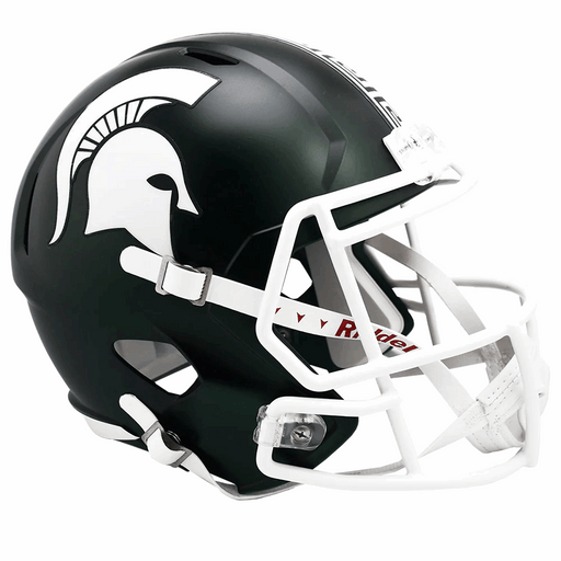 Michigan State Spartans Replica Speed Helmet - Satin Green - Game Day Treasures