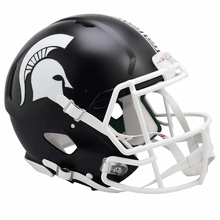 Michigan State Spartans Authentic Speed Helmet - 2023 Satin Green - Game Day Treasures