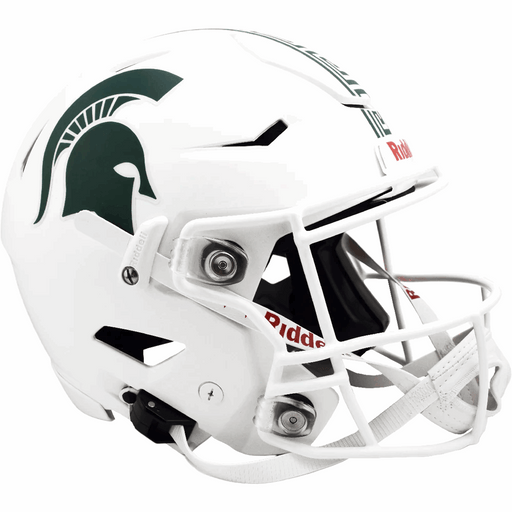Michigan State Spartans Authentic SpeedFlex Helmet - Matte White - Game Day Treasures