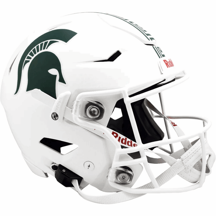 Michigan State Spartans Authentic SpeedFlex Helmet - Matte White - Game Day Treasures