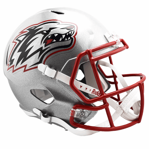 New Mexico Lobos Replica Speed Helmet - Silver - Game Day Treasures