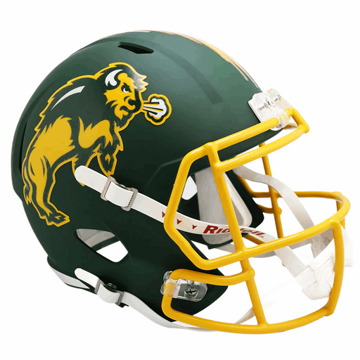 North Dakota State Bison Replica Speed Helmet - Flat Green - Game Day Treasures