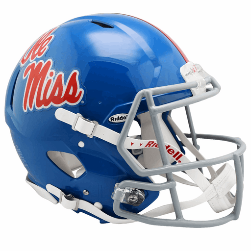 Mississippi (Ole Miss) Rebels Authentic Speed Helmet - Powder Blue - Game Day Treasures