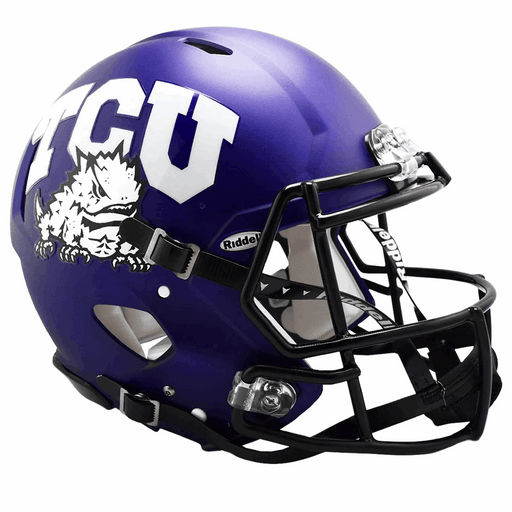 TCU Horned Frogs Authentic Speed Helmet - Satin Purple - Game Day Treasures