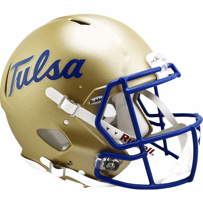 Tulsa Golden Hurricane Authentic Speed Helmet - Script - Game Day Treasures