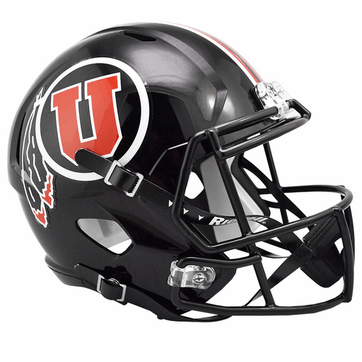 Utah Utes Replica Riddell Speed Helmet - Black - Game Day Treasures