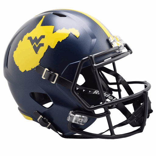 West Virginia Mountaineers Replica Speed Helmet - 2023 Country Roads - Game Day Treasures